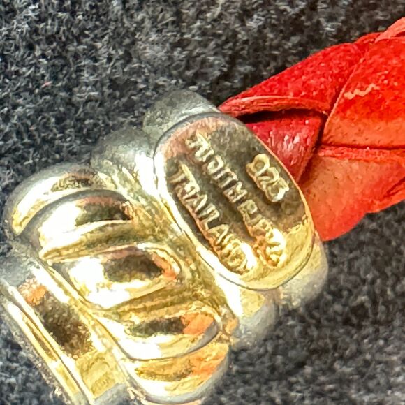 NIB* JUDITH RIPKA Sterling Braided Leather Necklace Set in Brown and Burgundy - Picture 5 of 7